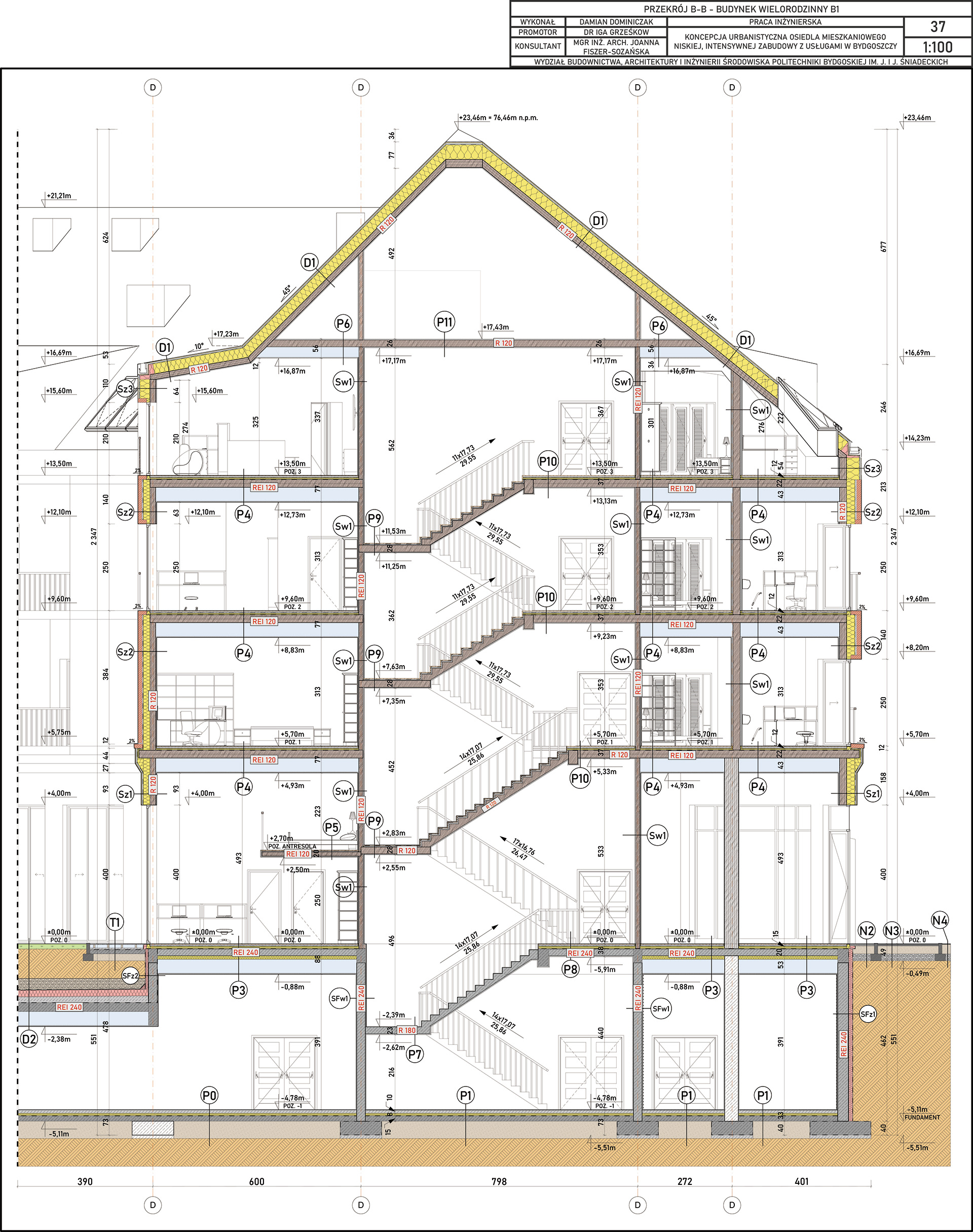 DREWNIANY BUDYNEK MIESZKANIOWY WIELORODZINNY Z CLT-19