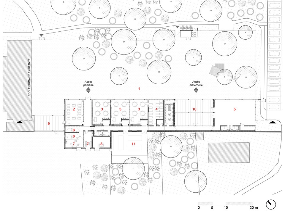 法国"蜂巢"幼儿园,自然与几何的和谐融合-48