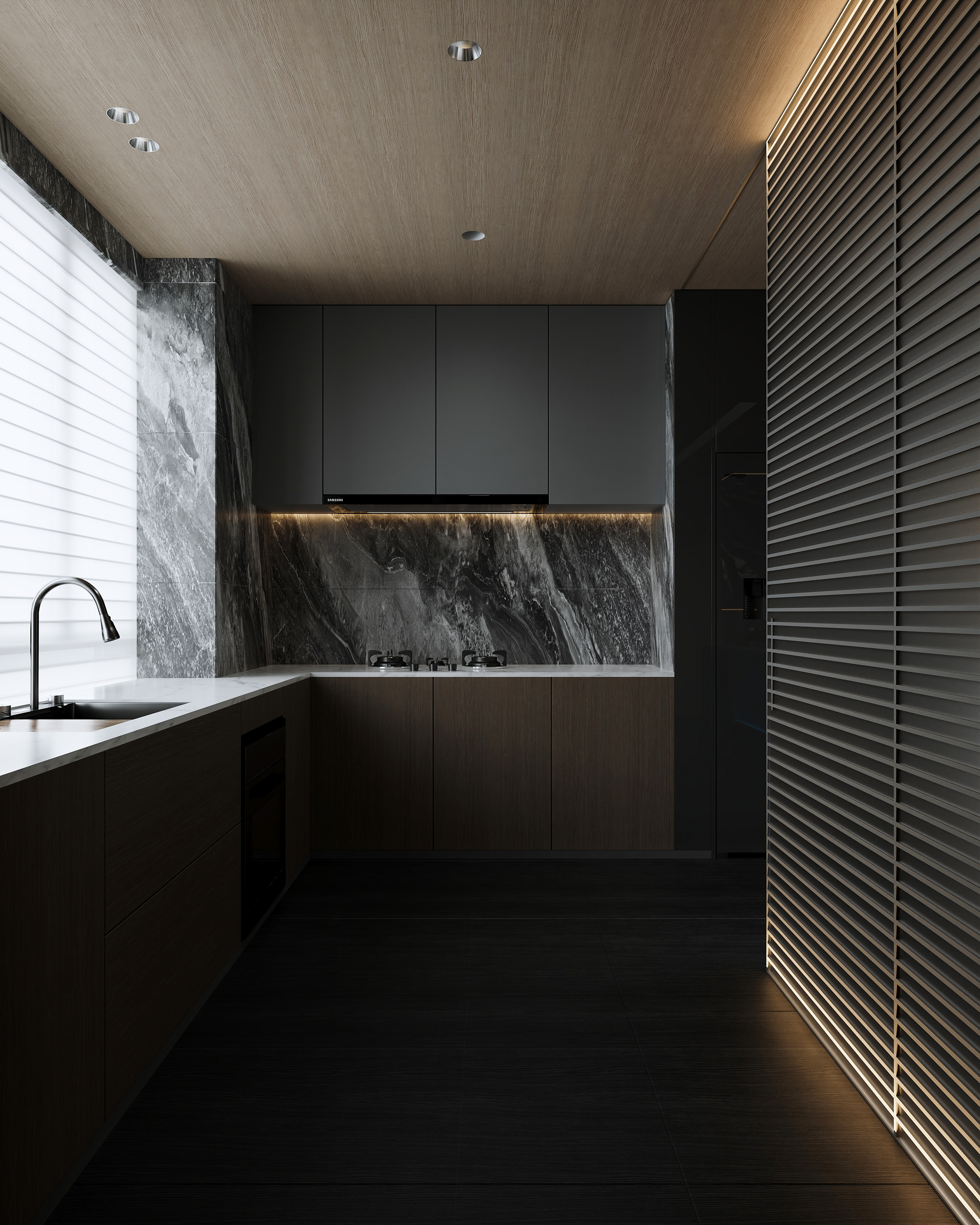 沈阳  美的君兰江山  286㎡ 意式暗黑风效果表现-13