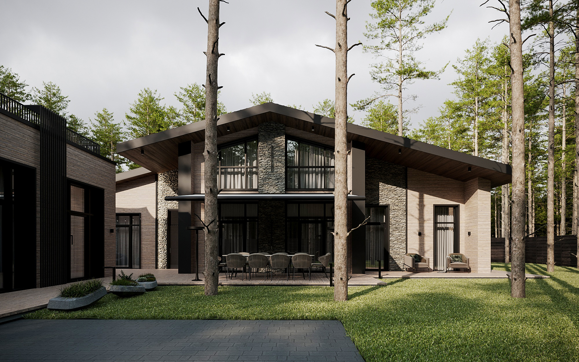 乡村木屋风格别墅丨乌克兰哈尔科夫-6