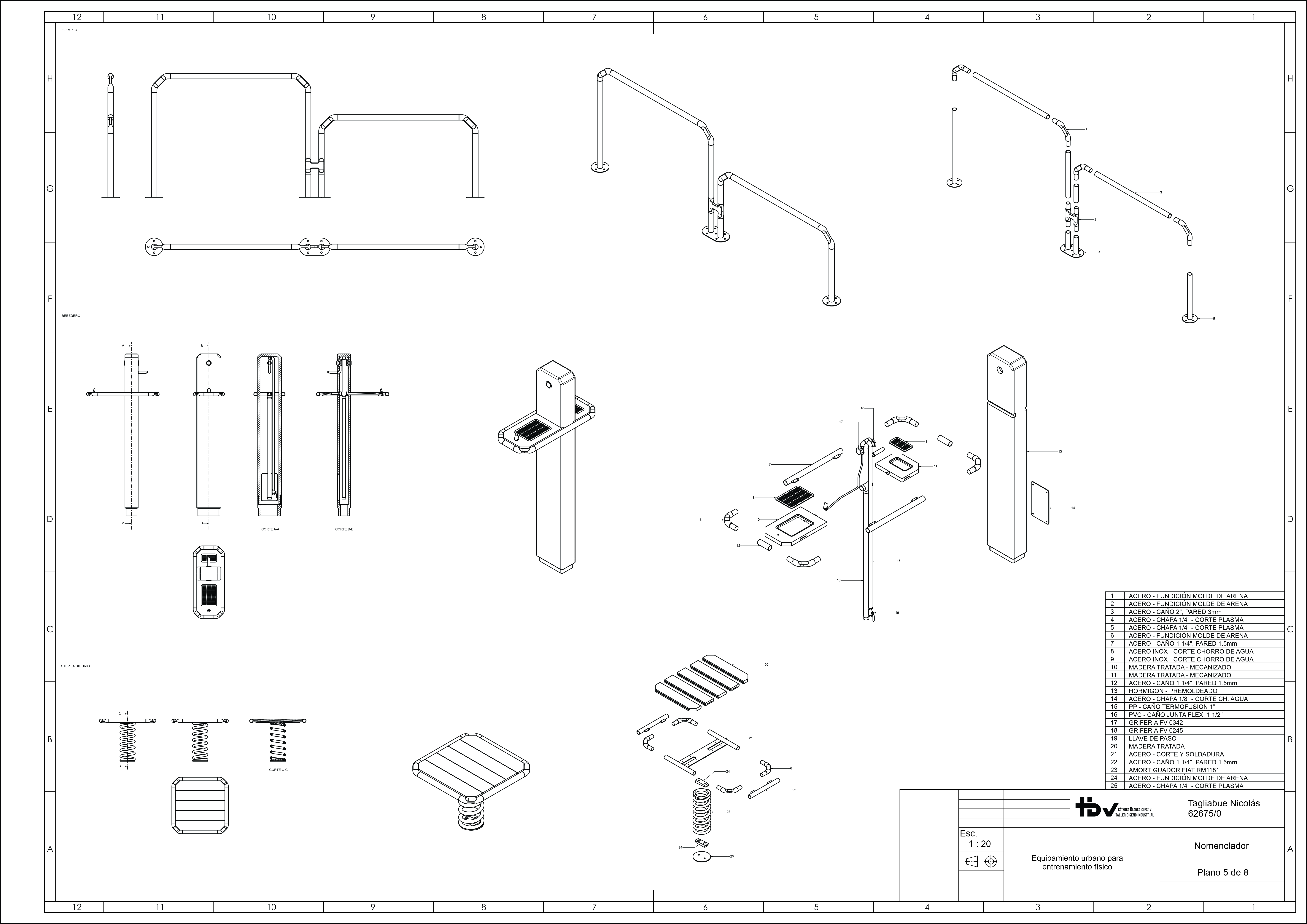 Equipamiento urbano para entrenamiento fisico-8