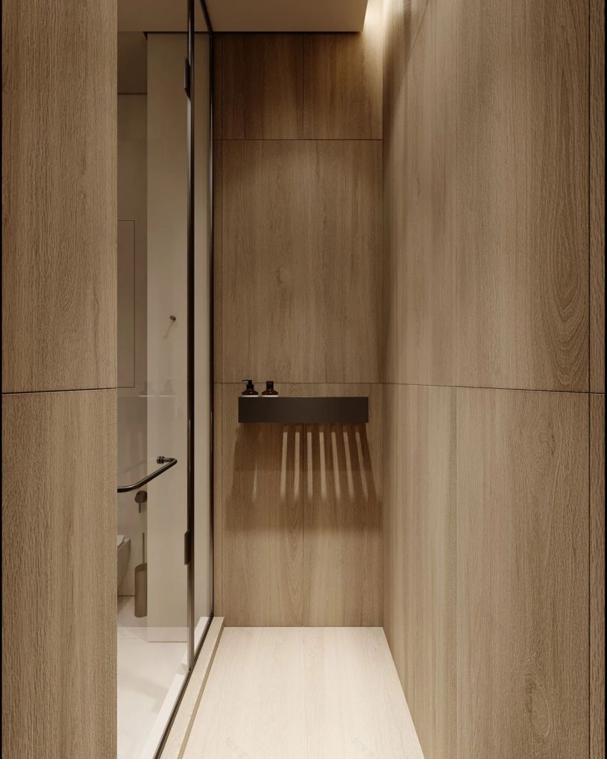 76㎡原木系奶油风极简空间设计丨哈萨克斯坦阿拉木图丨Ursa Studio-40