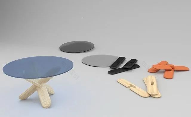 Ding Table · 三根雪糕棒打造独特家具丨Rudolph Schelling Webermann-24