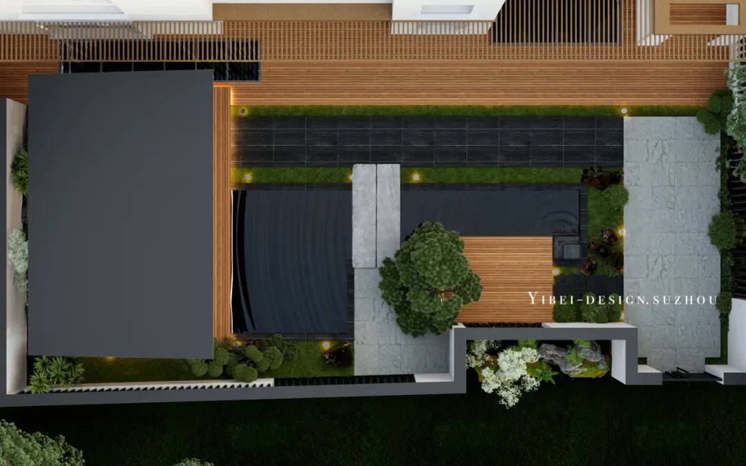 把自然装进家里,庭院设计丨中国苏州丨YIBEI DESIGN-1