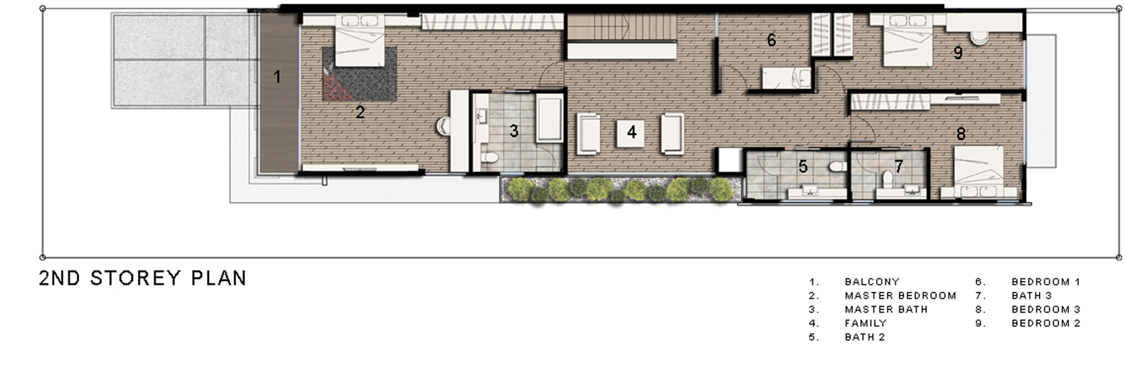 新加坡半独立住宅的绿色户外生活-52