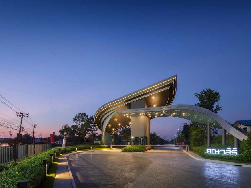 泰国荷花农场入口设计 | 城市与自然的交融-8