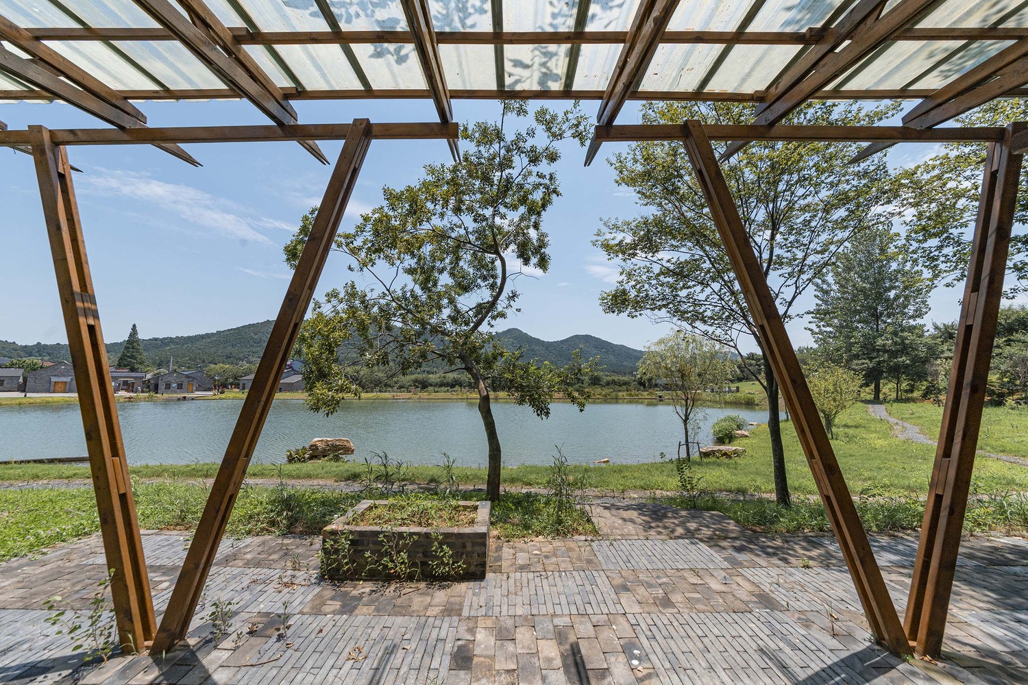 镇江茅山景区陈庄轻木水榭装置丨中国镇江丨东南大学建筑学院韩晓峰设计工作室-47