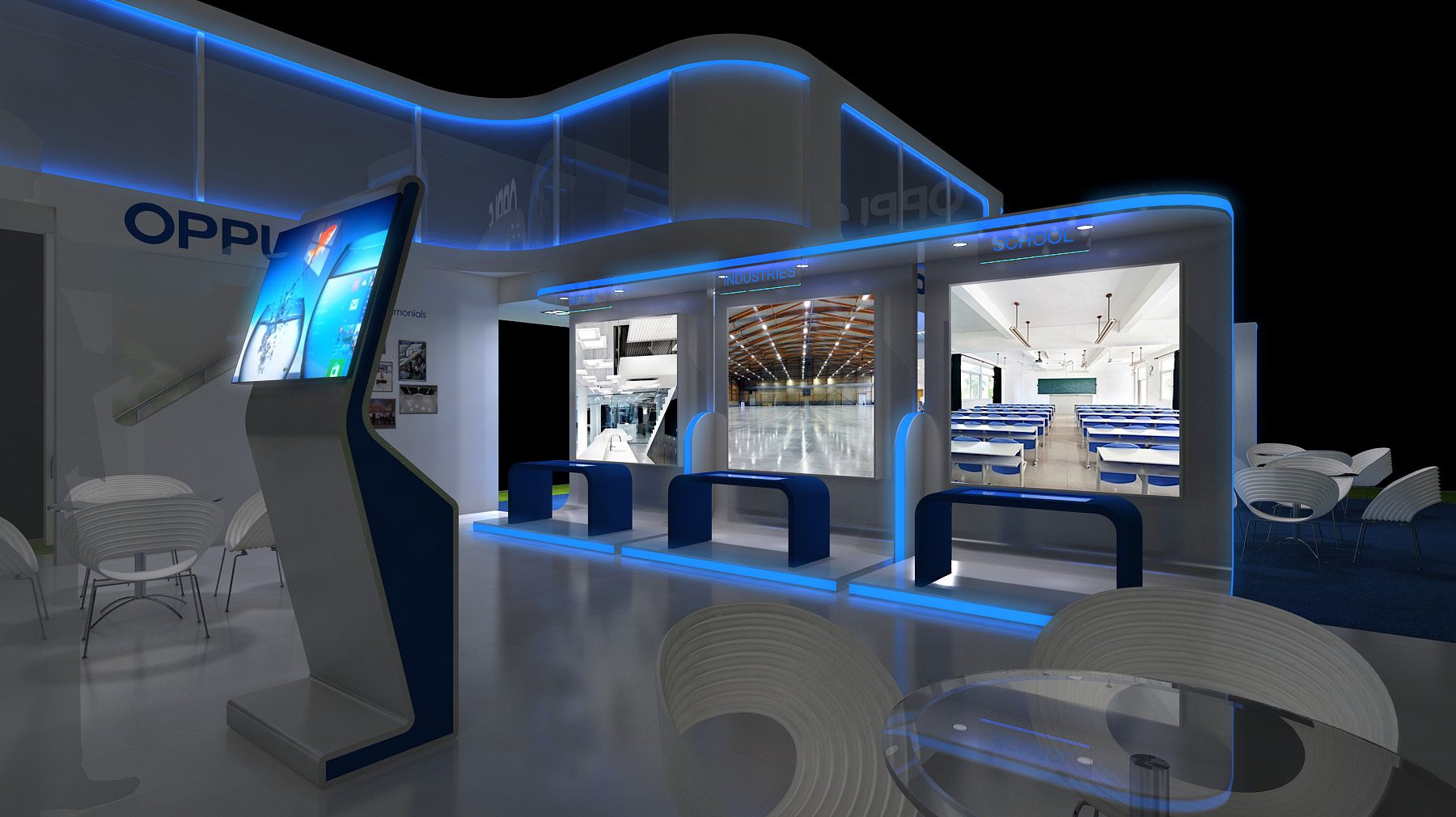 OPPLE exhibition stall design 280sqmtr. with mezzanine-17