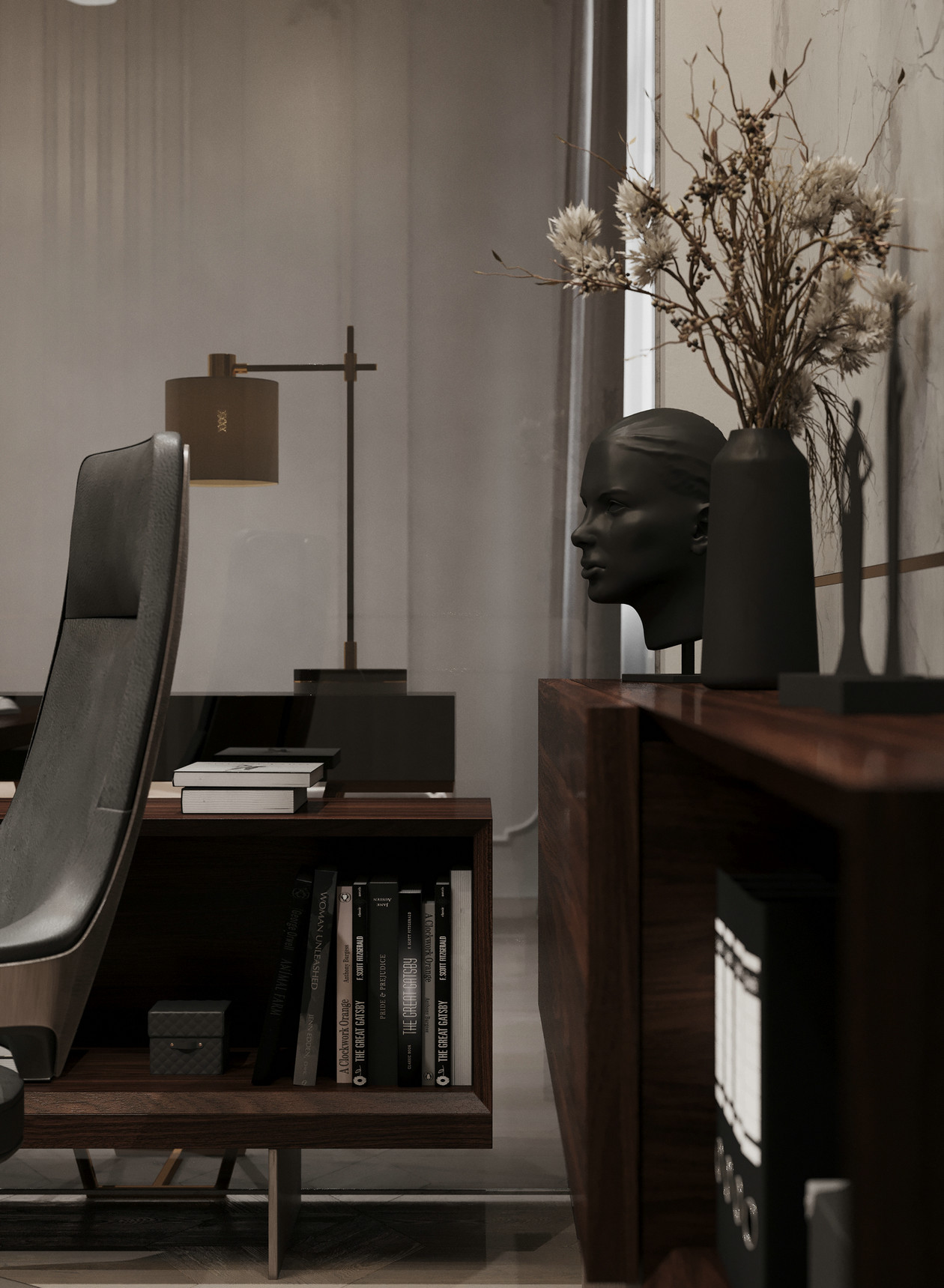 高级灰色系住宅设计 凝结时光的美，塑造高雅生活-18