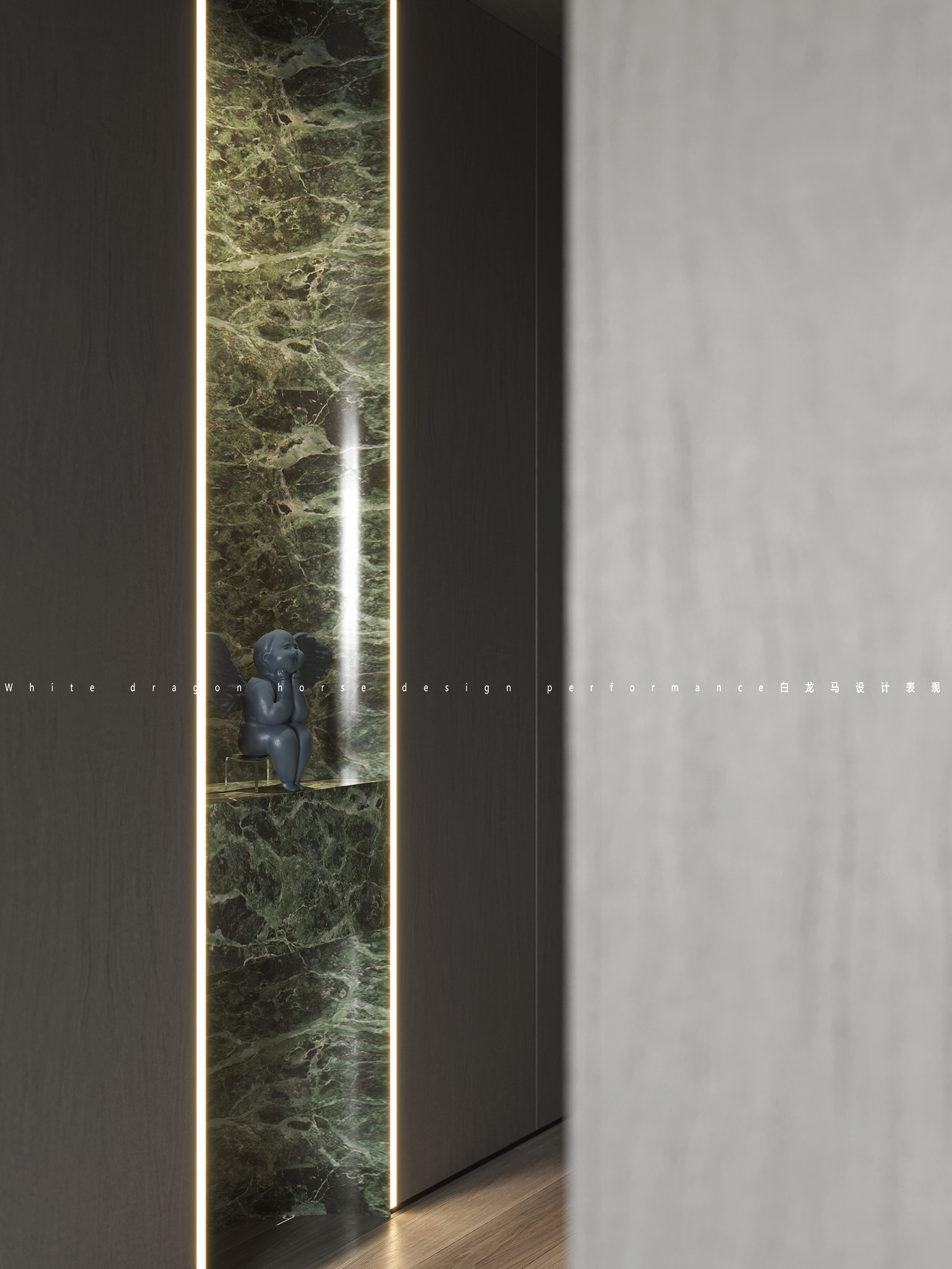 轻奢客餐厅——白龙马效果图-9