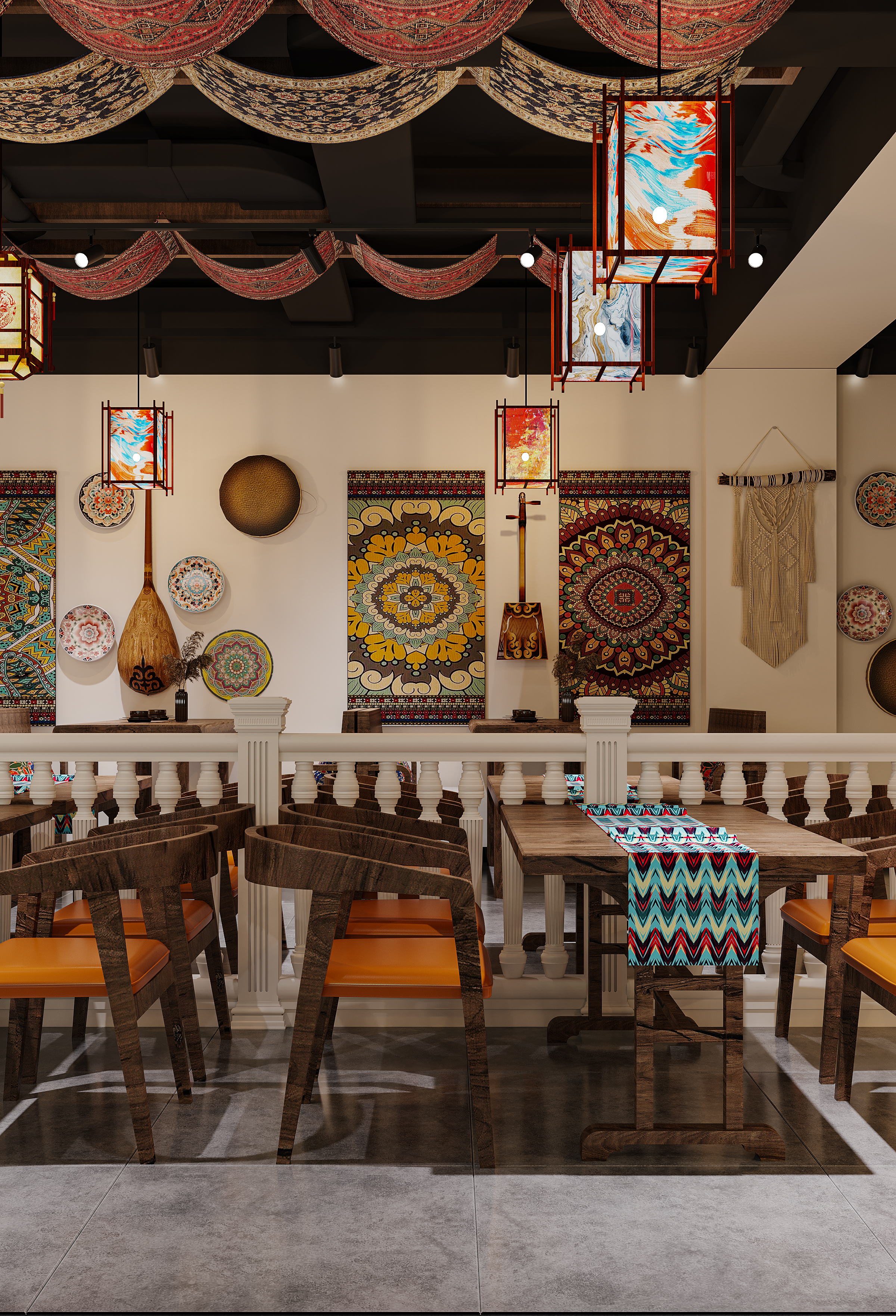 新疆特色餐饮效果图设计表现-5