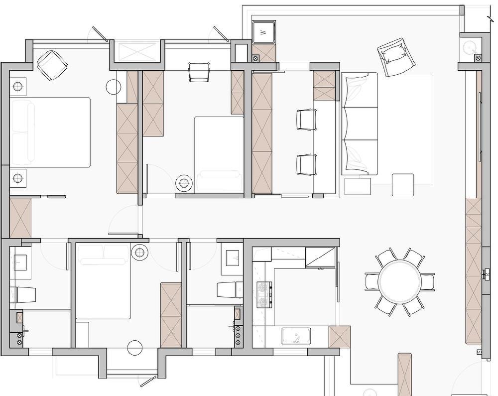 钢旅蓝郡142㎡现代简约风私宅-13