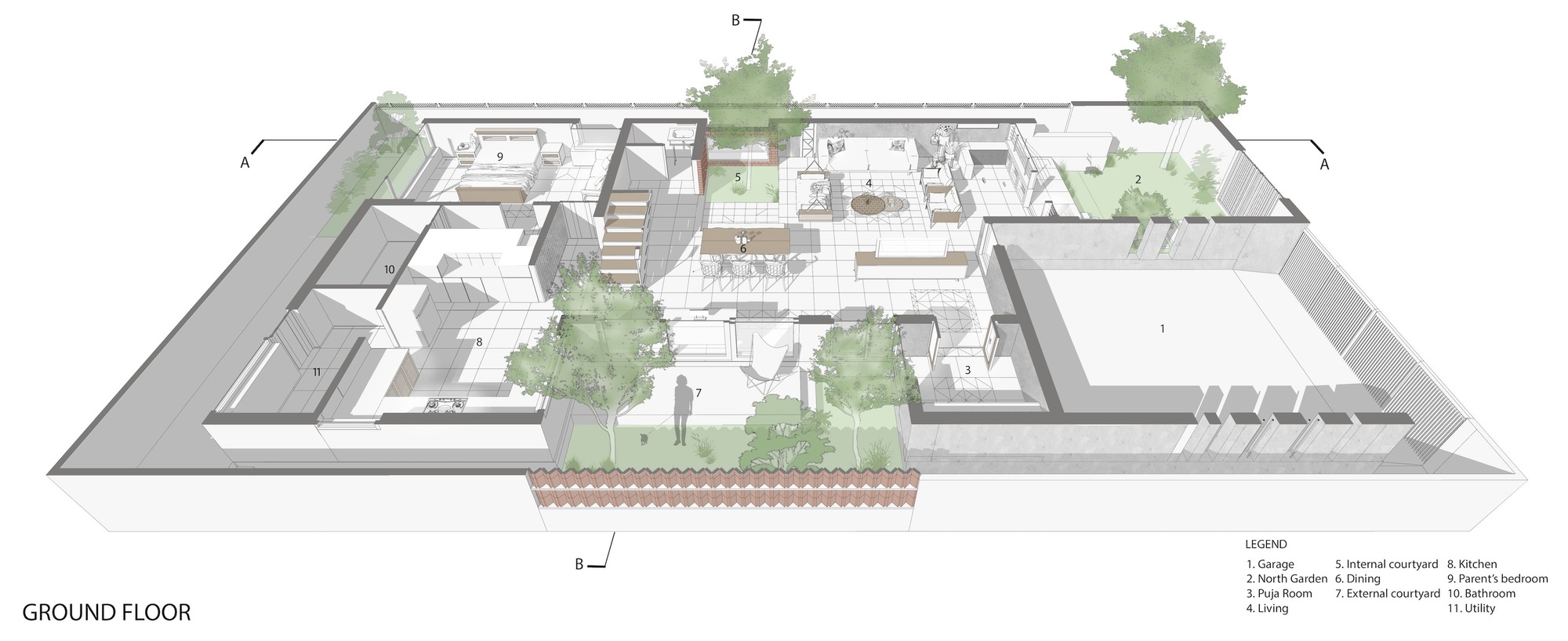 筛房丨印度班加罗尔丨Kamat & Rozario Architecture-19