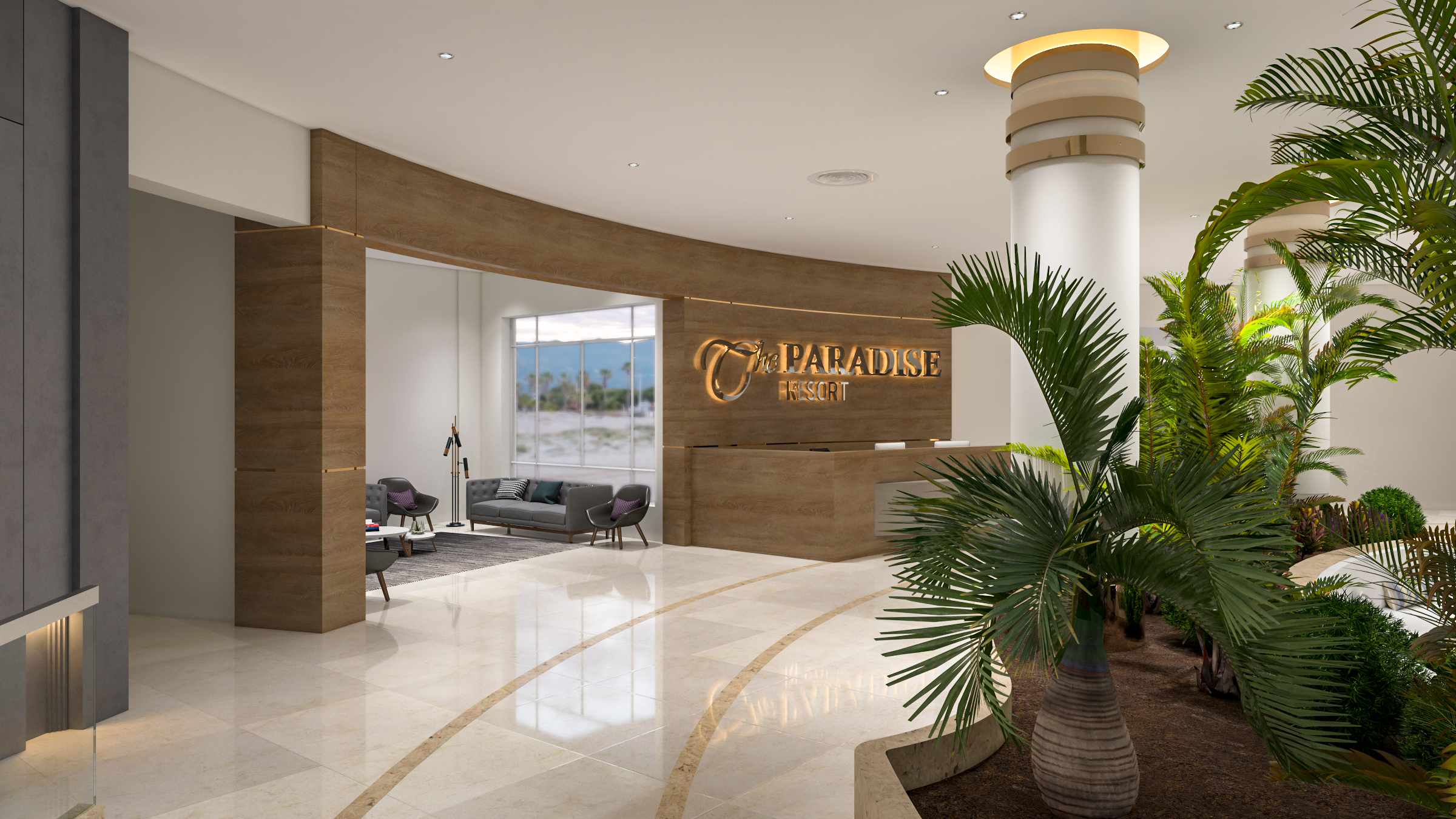 Paradise Motel 大堂室内设计丨E H A B I S H A K DESIGNS-6