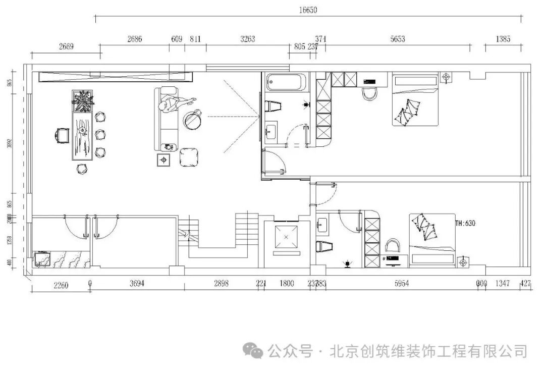 唐山市乐北别墅7-1|600㎡现代简约风装修案例-47