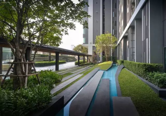 创意铺装设计,草坪与硬质材料的美妙融合-37