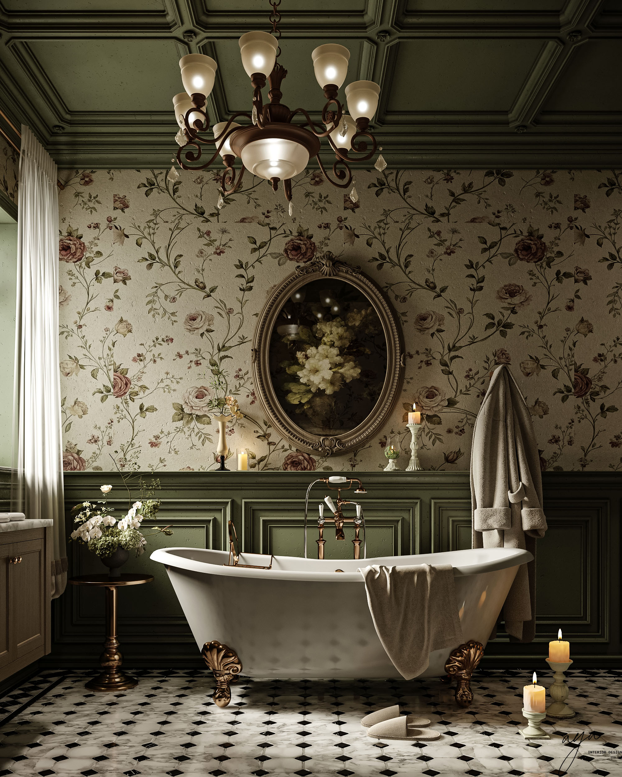 classic European vintage bathroom-1