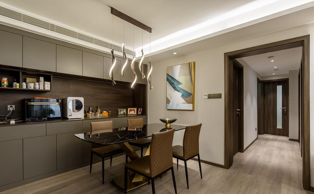 水泥灰与肤感黑打造温馨简约之家-11