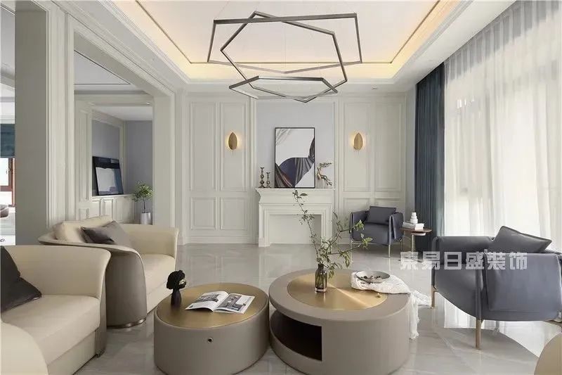 350㎡简美风装修实景，住进画一样的大宅-21