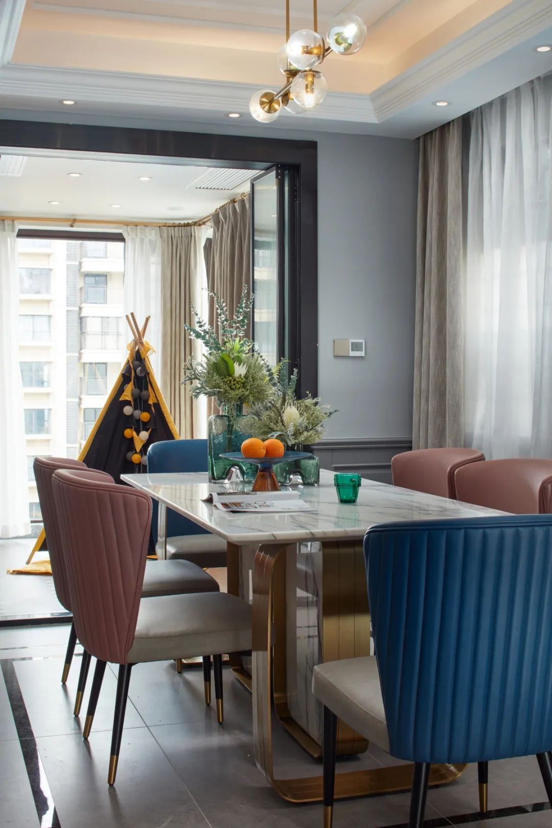 蓝色多瑙河恋曲 · 南宁四房两厅优雅空间设计丨中国南宁丨柒颜设计-22