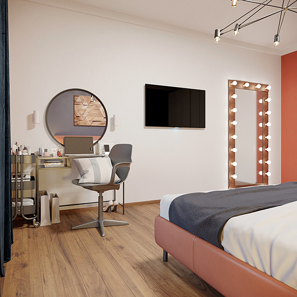 三室公寓室内设计-4