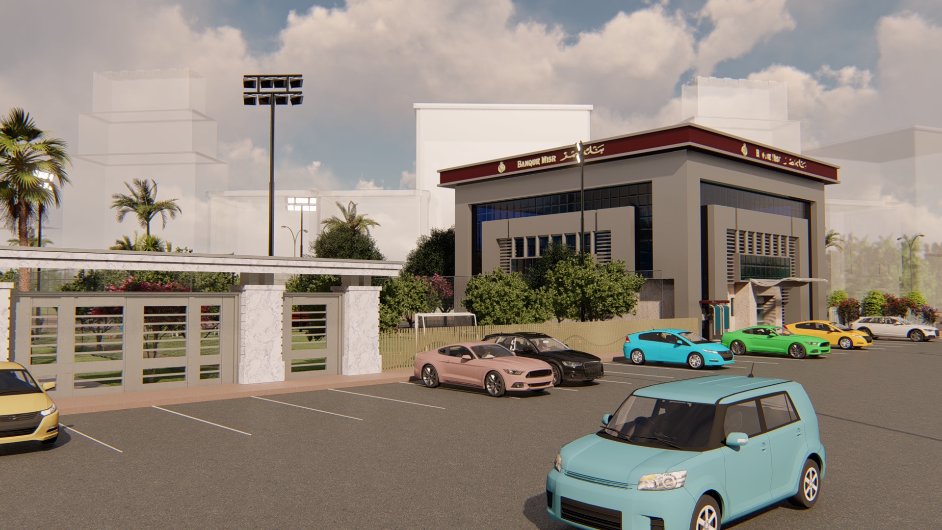 food court , shops & bank design-4