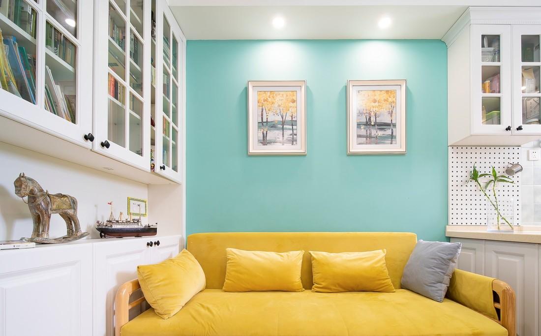 60 平三室田园风,双儿童房定制设计-16