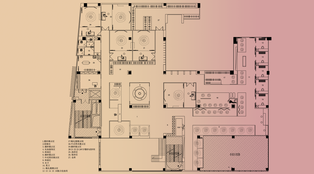 KATIES 卡帝斯婚纱艺术中心丨中国淮安丨辰夏空间规划-42