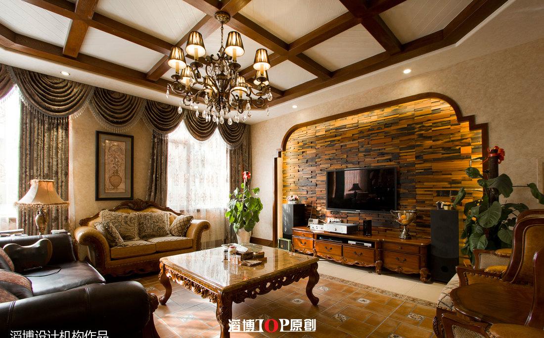 昆明世博生态城美式别墅设计 | 实木家居与欧美元素的完美融合-2