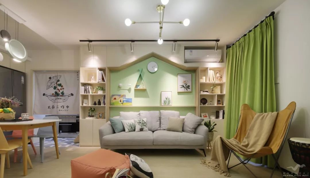 深圳福田 65 平小户型，华为女白领的绿色艺术生活-15
