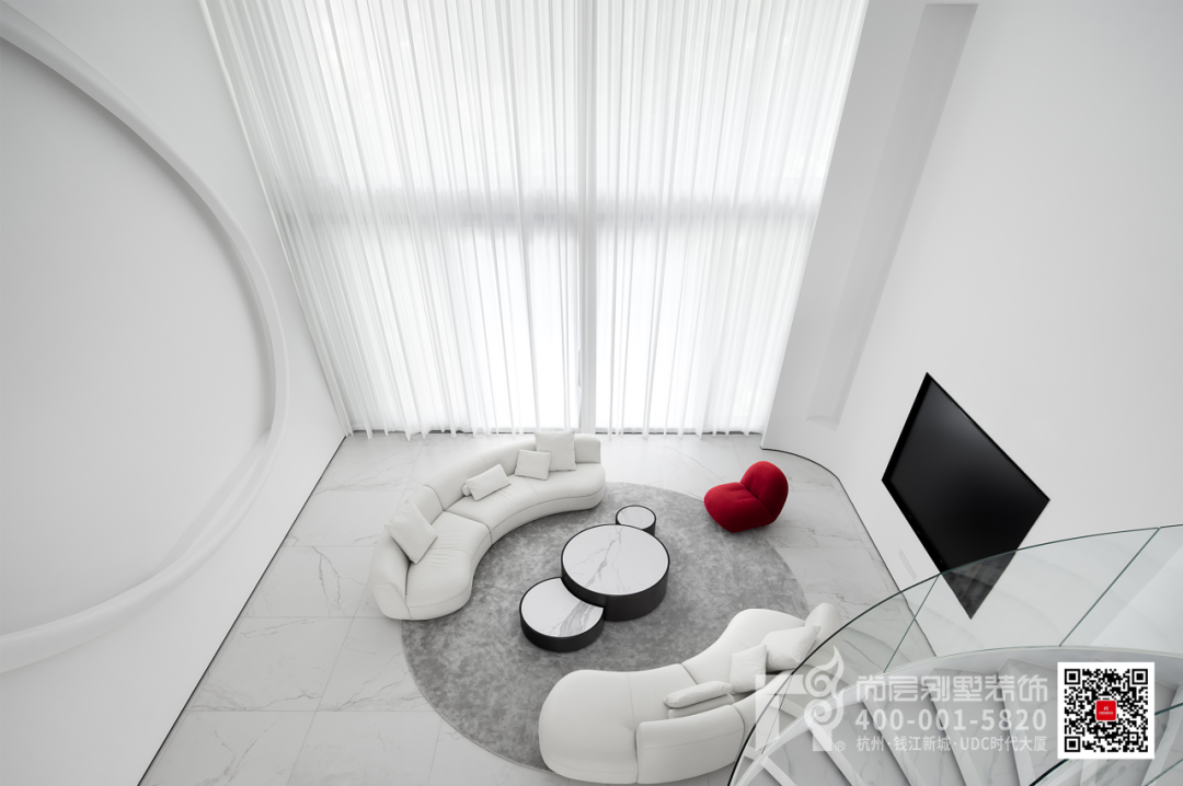 1030㎡现代简约·解构主义与留白美学的空间叙事-13