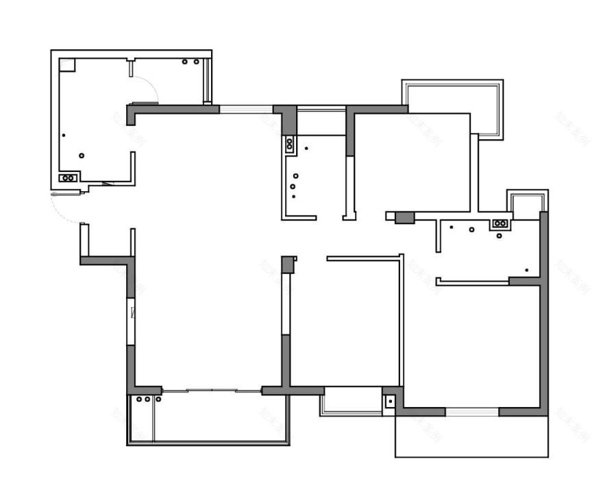 138㎡原木风舒适家丨造梦家施工-4