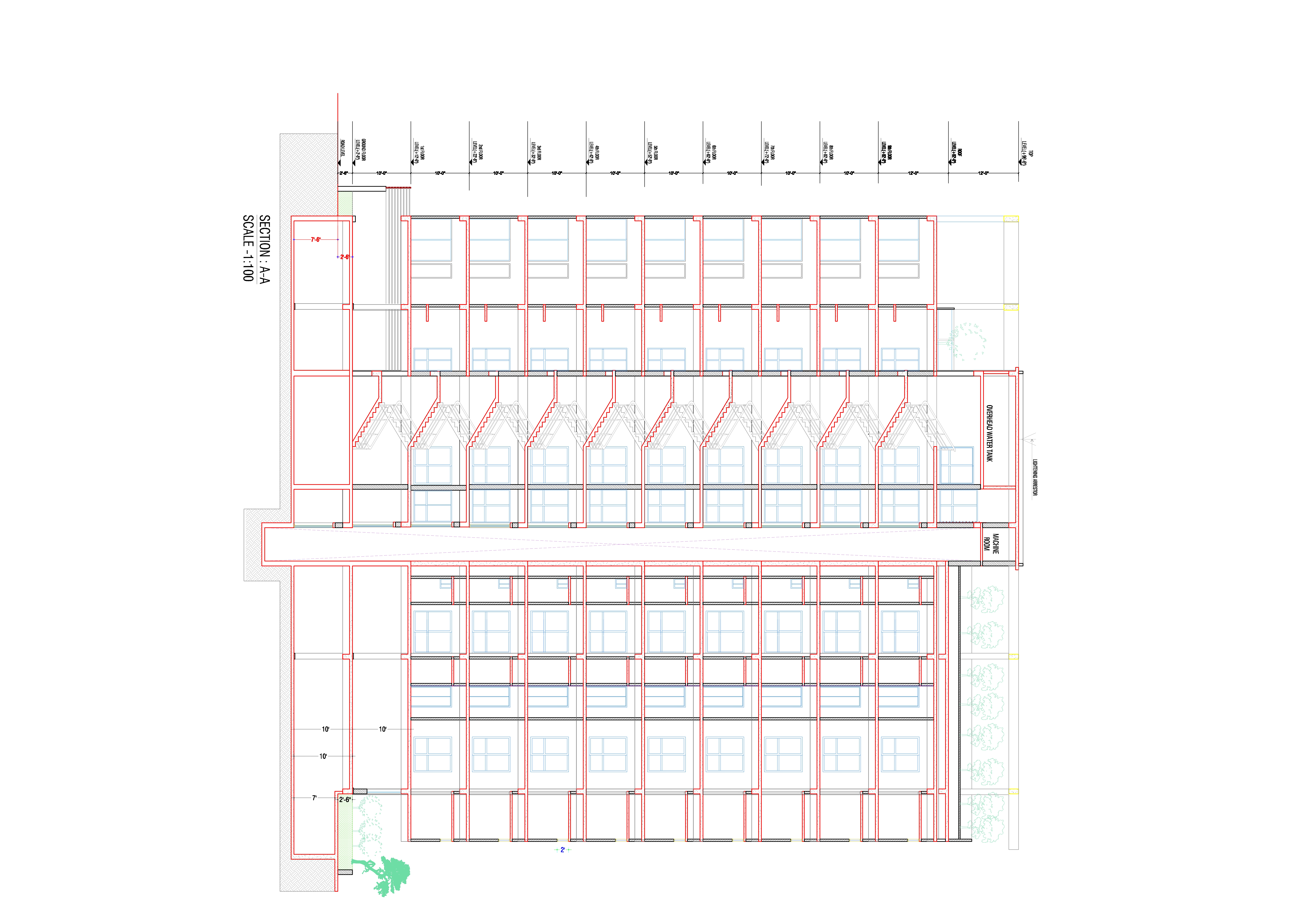 10(B+G+9) storied apartment design.-4