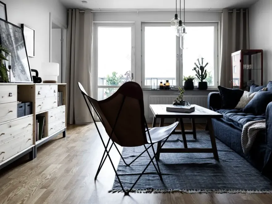 摩登公寓 | 用砖墙纸打造工业风格居家空间-6