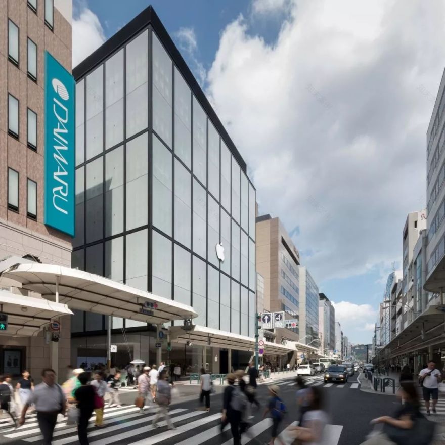 日本最大苹果旗舰店揭幕,全新外观设计是亮点 foster partners-42