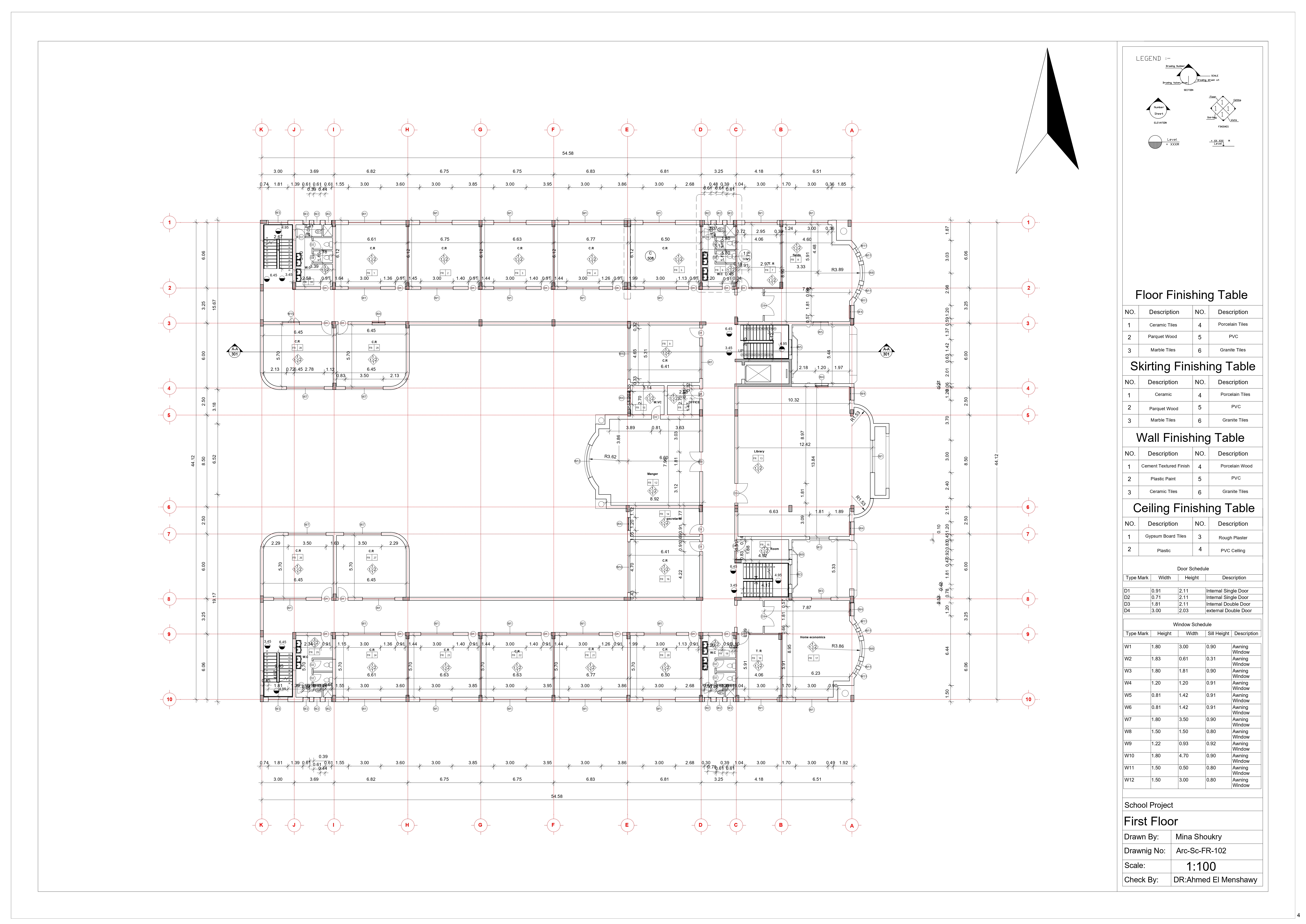 SCHOOL (WORKING DRAWING-3