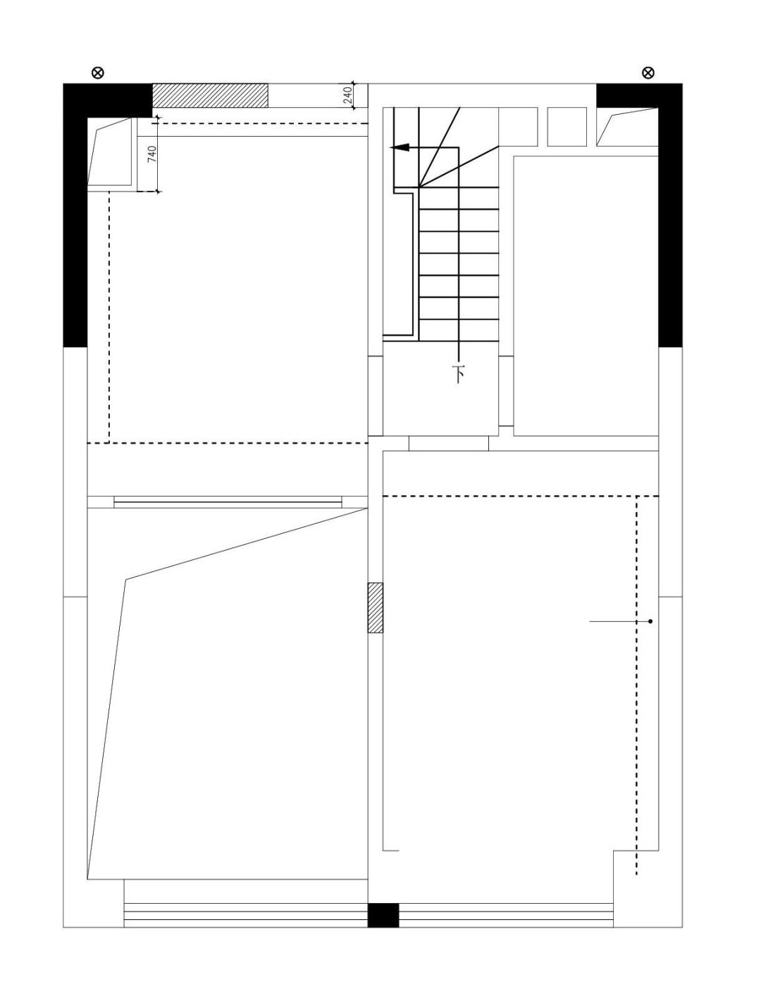 LDK 多功能房，85㎡奶油风LOFT  时光筑造设计-2