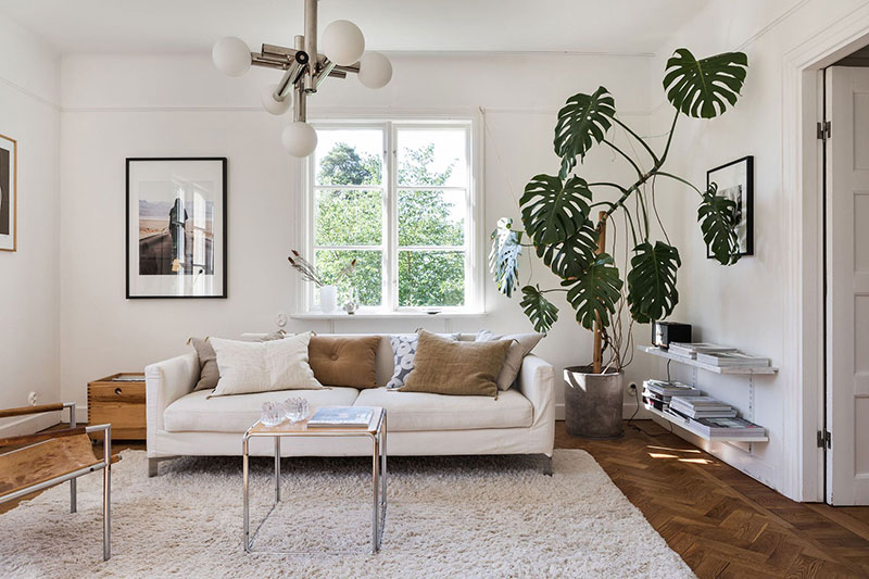 瑞典绿色乡村公寓 | 自然光与气的完美结合-9