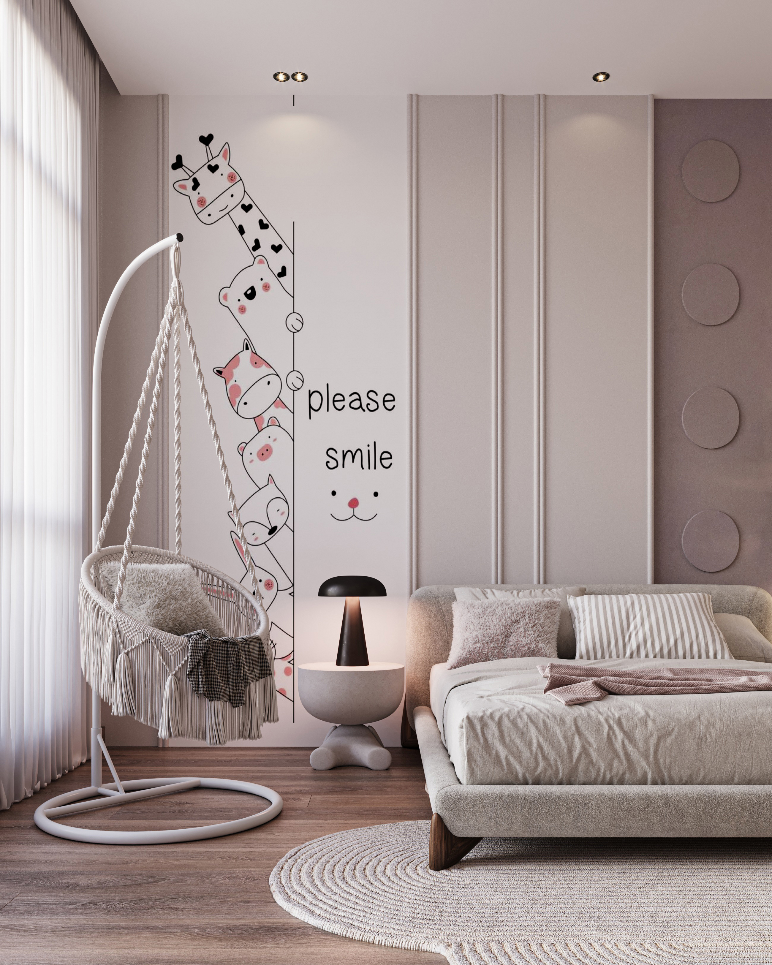 P A S T E L 女孩卧室设计丨巴林丨Huda Elturky-6