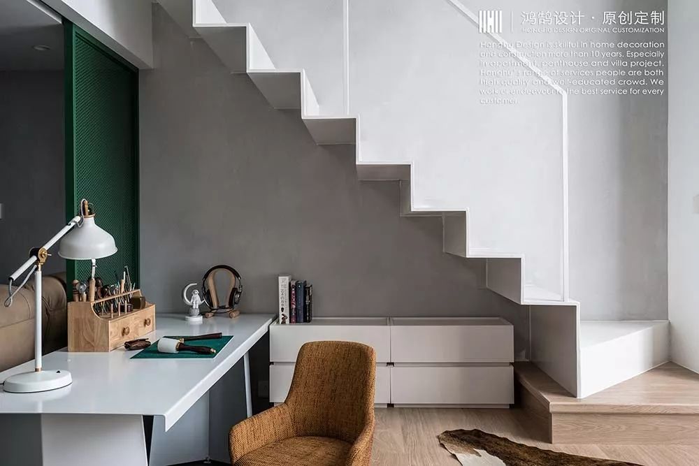 个性混搭风，60㎡独居 LOFT 打造观影办公居住一体化空间-49