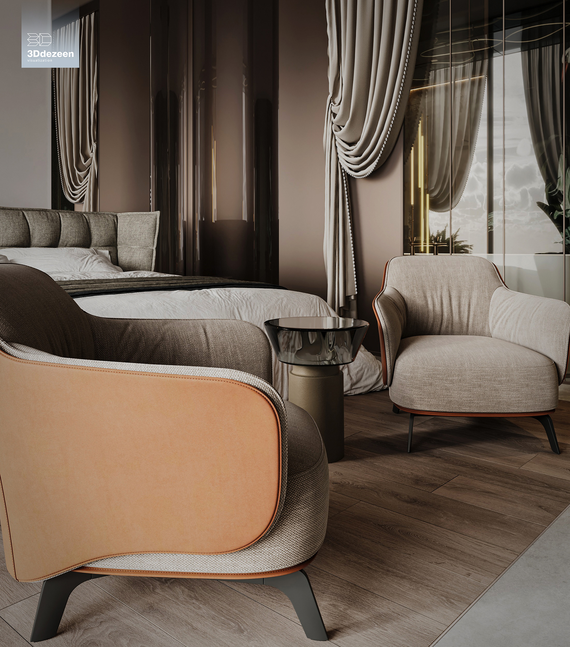 Miami Apartment 室内设计可视化丨美国-46