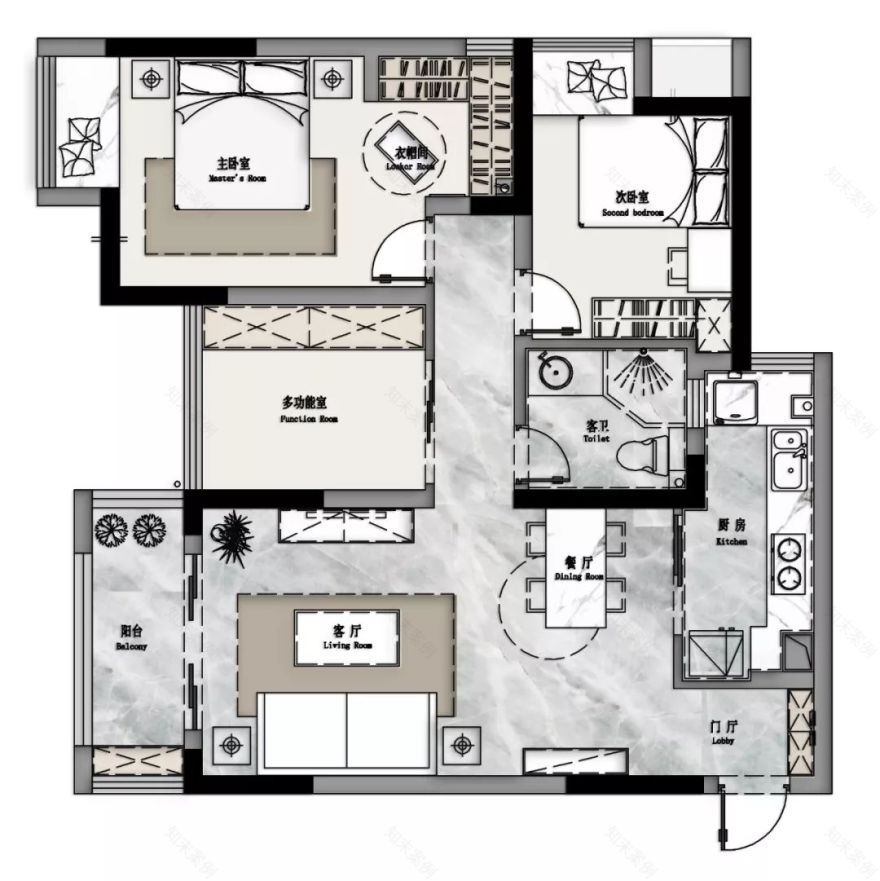 完美主义工科男的北欧婚房-27