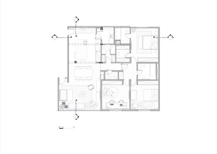 巴西公寓客厅的 10 种创新布局丨АrсhDаilу-24