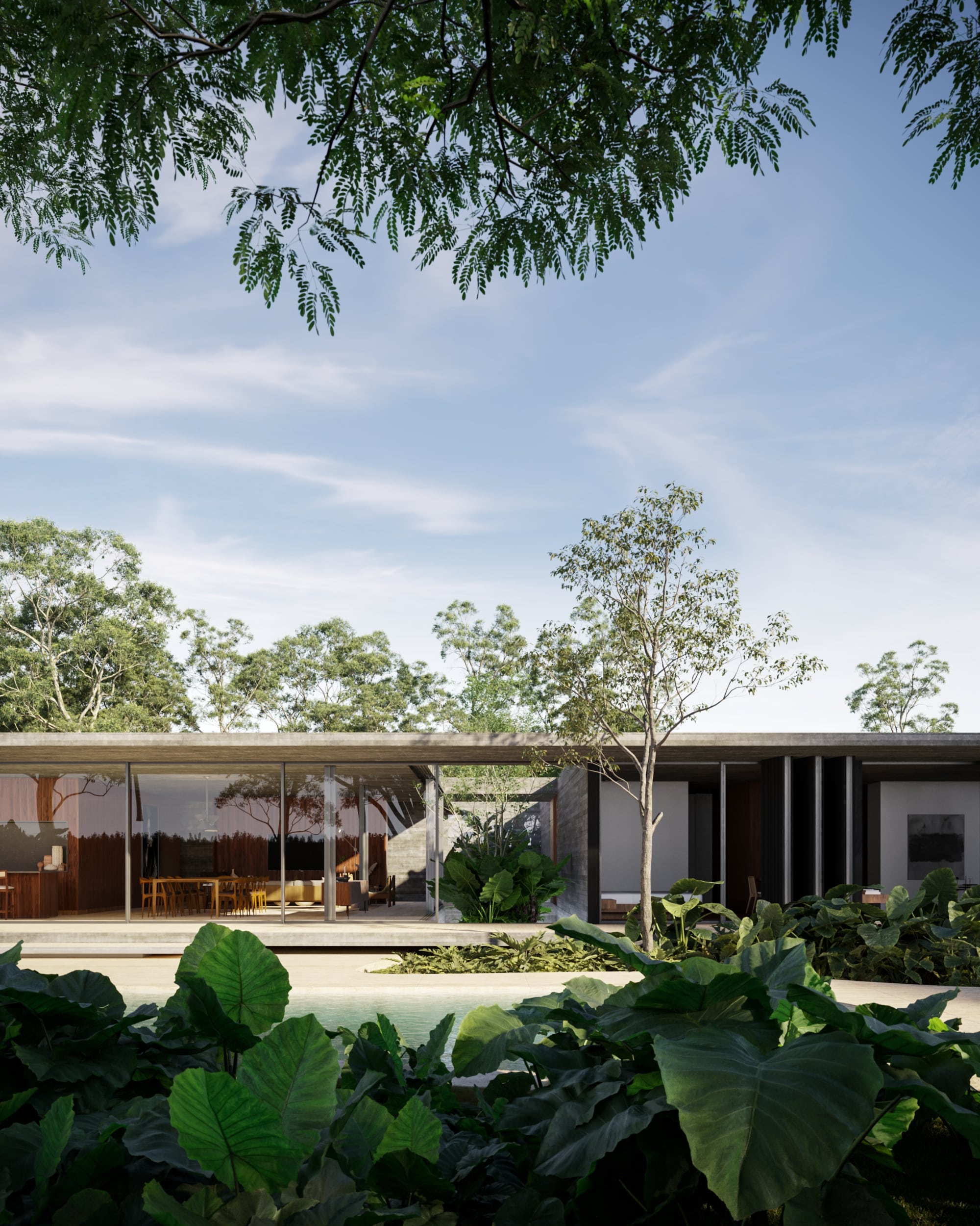 一号屋（注：CASA常见意为房屋、家 ，UM在葡萄牙语中是一的阳性形式，推测CASA UM可能是一号屋之类的表达，具体需结合实际语境） 丨Aguirre Arquitetura-19