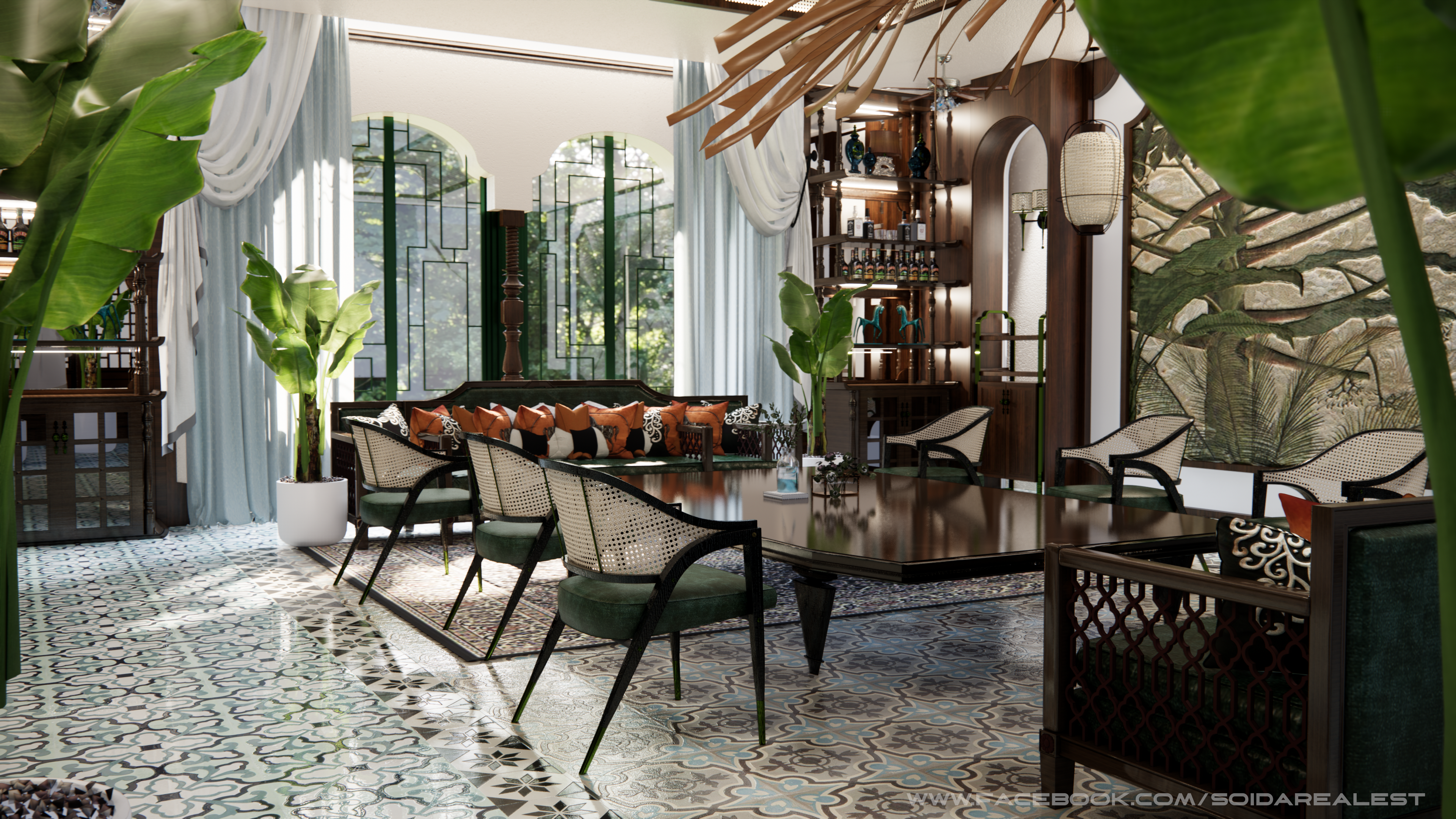 INDOCHINE ARCHITECTURAL STYLE | LIVINGROOM-7