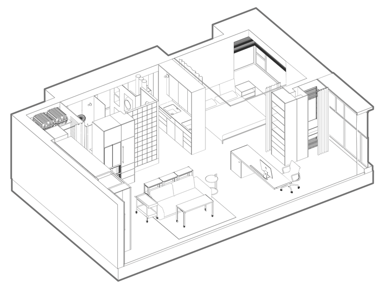 去风格化的空间重启:78㎡公寓室内改造丨中国广州丨傅俣迪设计工作室-19