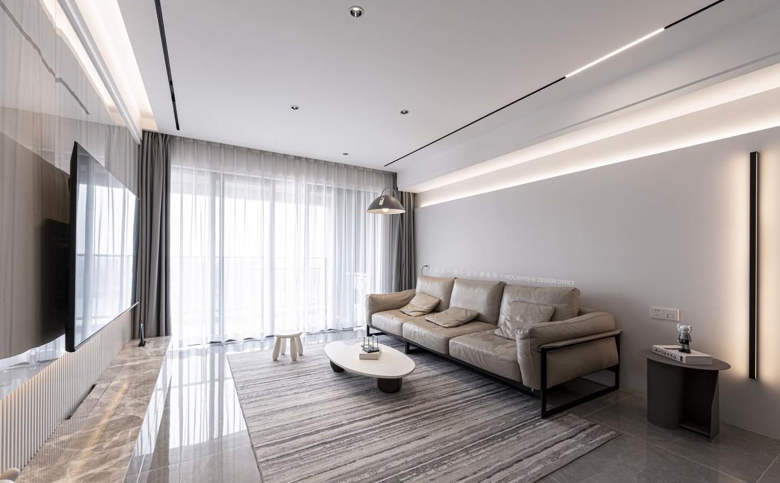 120 平现代质感极简之家-24