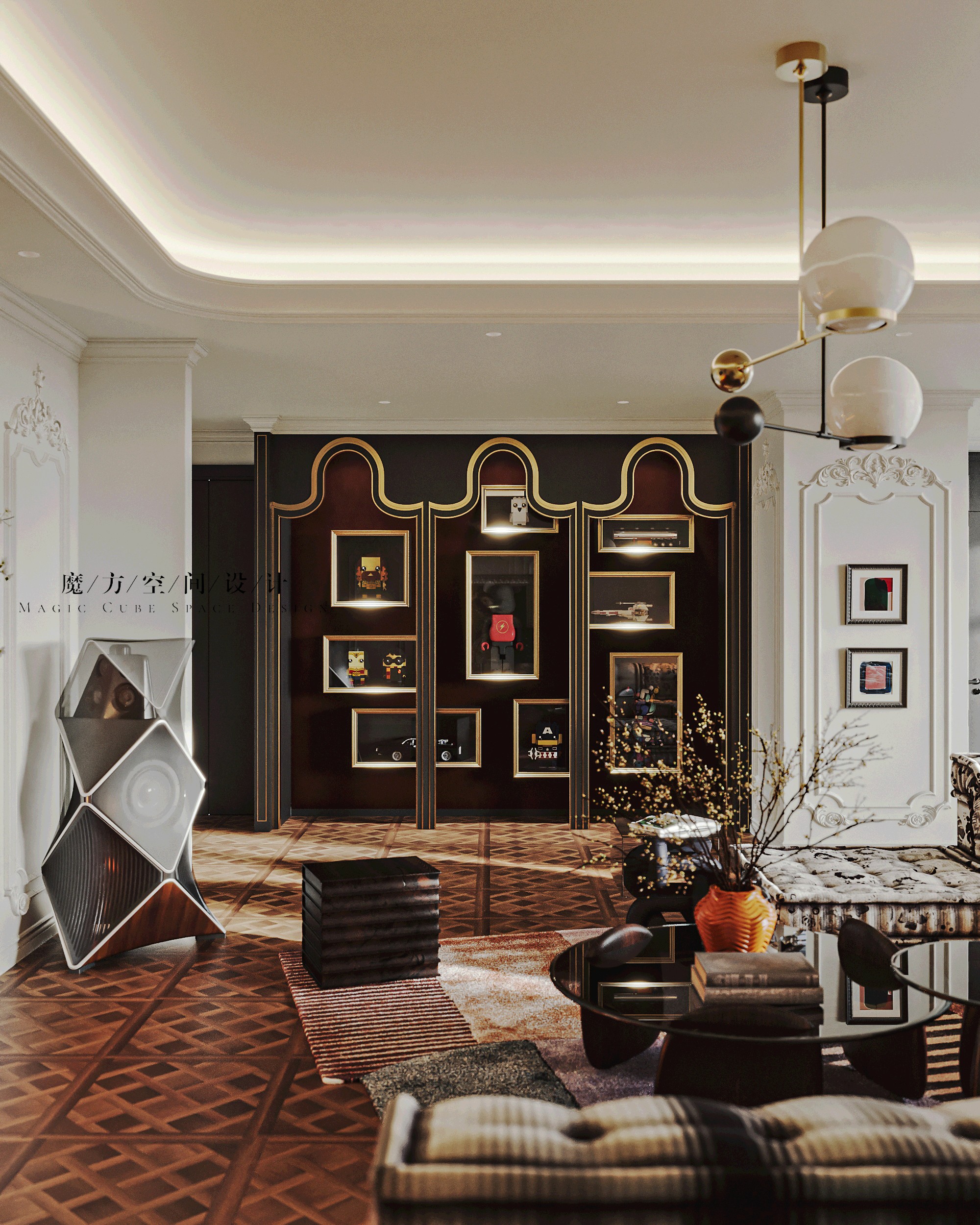 天津•法式复古住宅设计项目丨中国天津丨魔方空间设计-21