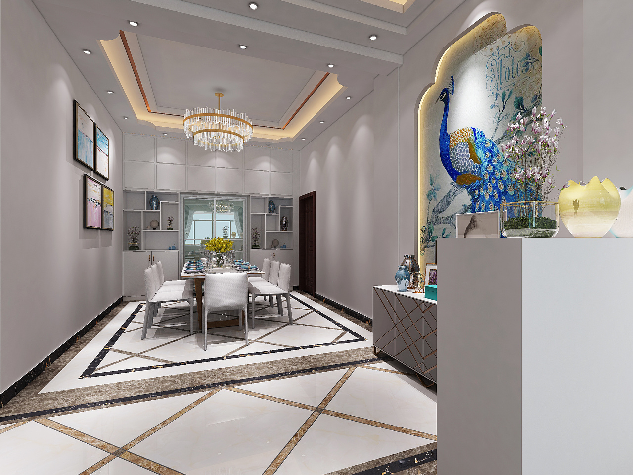 白色轻奢空间的现代演绎-7