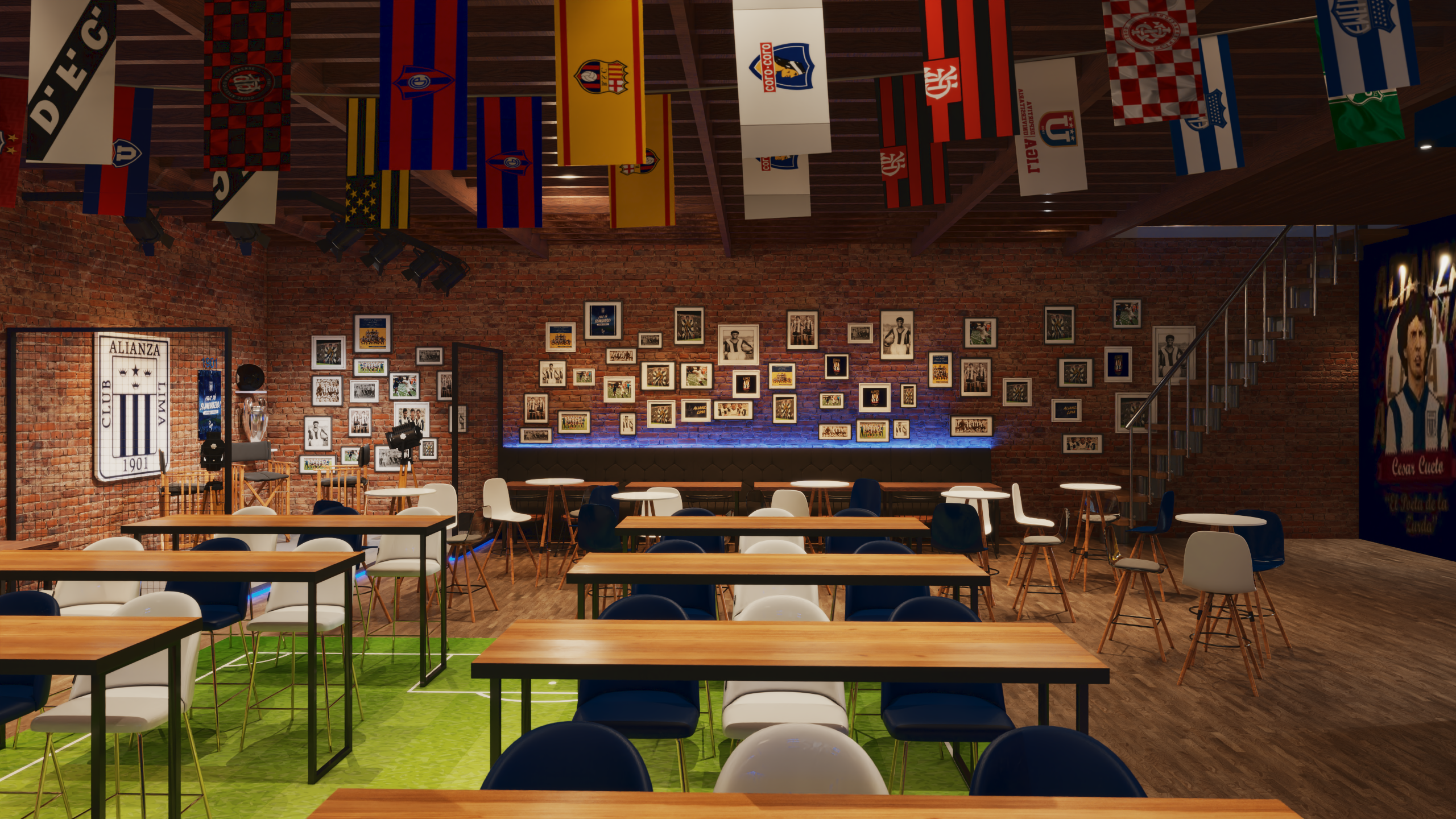 Diseño 3d - Bar del equipo Alianza Lima-3